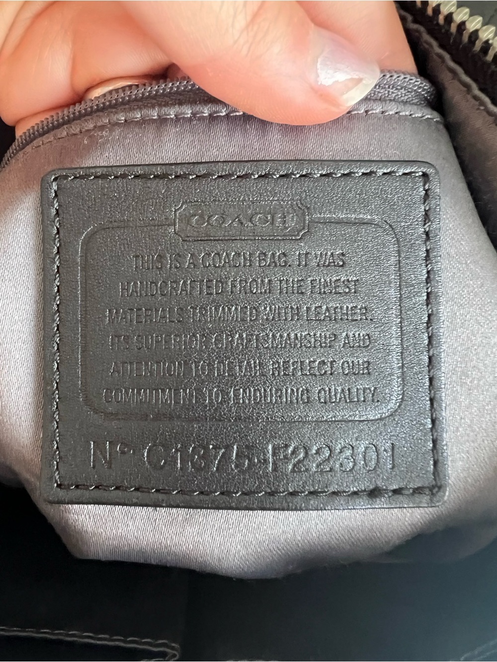 Coach Kristin Black Signature Canvas Hobo Bag - Picture 7 of 8